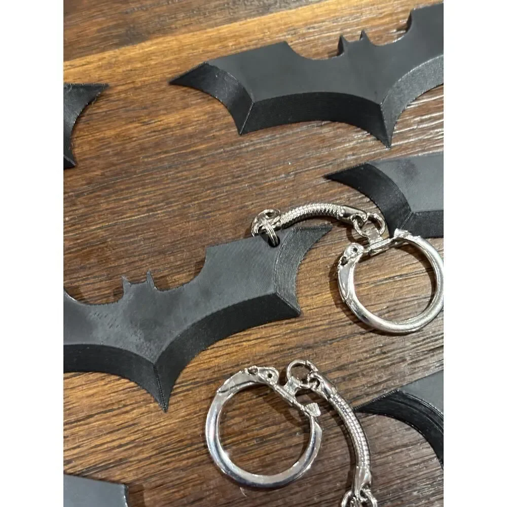Batman Boxcutter Keychain Pack | Set of 10 | Dark Knight | Bats | Party Favors